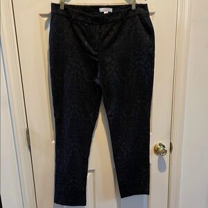 Chico's Elegant Black Textured Pants - Size 12 equals Chico’s size 2